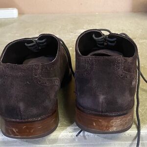 Cole Haan Dark Brown Suede Oxfords